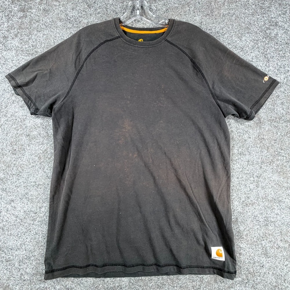 Carhartt‎ Force Performance Work T-Shirt Mens M Charcoal Gray Raglan Relaxed Fit